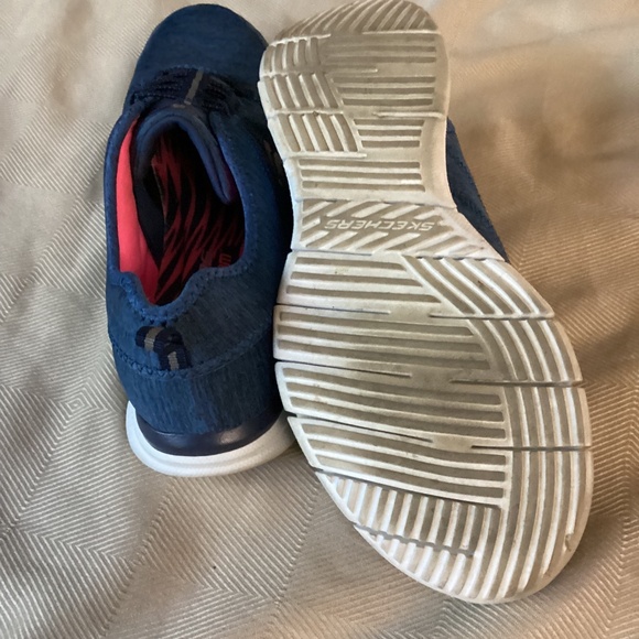 Skechers Womens Glider 22708 Blue Casual Shoes Slip-on Sneakers Size 9 - Picture 3 of 3